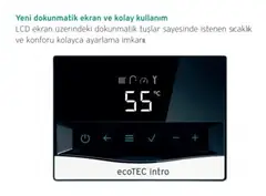 Vaillant ecoTEC Intro 18/24 AS 1-1 Tam Yoğuşmalı Kombi (18 kW kalorifer - 24 kW sıcak su) — görsel 2