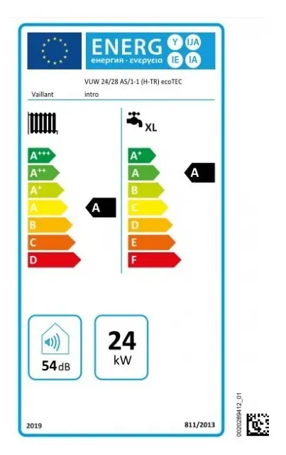 Vaillant ecoTEC Intro 24/28 AS 1-1 Tam Yoğuşmalı Kombi (24 kW kalorifer - 28 kW sıcak su)